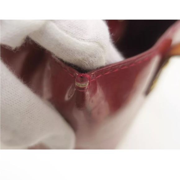 LOUIS VUITTON Reade PM Red Vernis Mini Bag Handbag - Picture 15 of 16